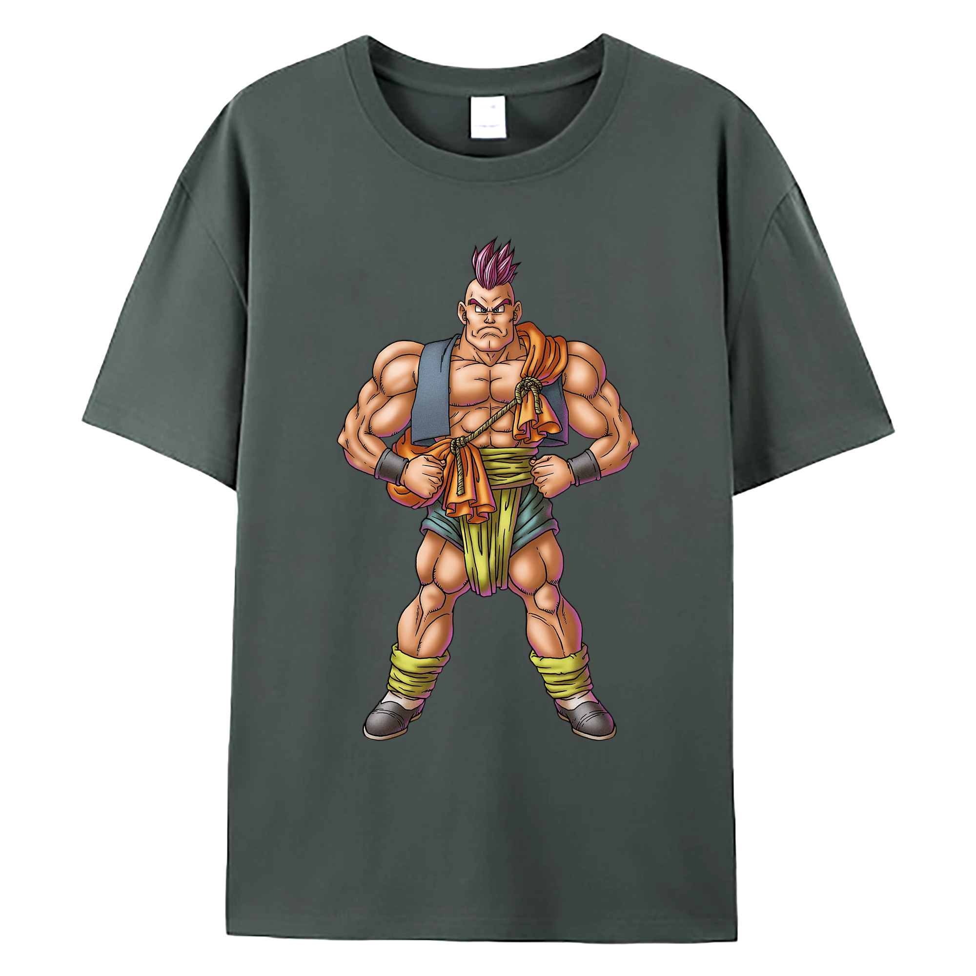 （画像用） ドラゴンクエスト Doragon Kuesuto Dragon Quest 綿100％ メンズ半袖Tシャツ｜肌触りやわらか＆通気性